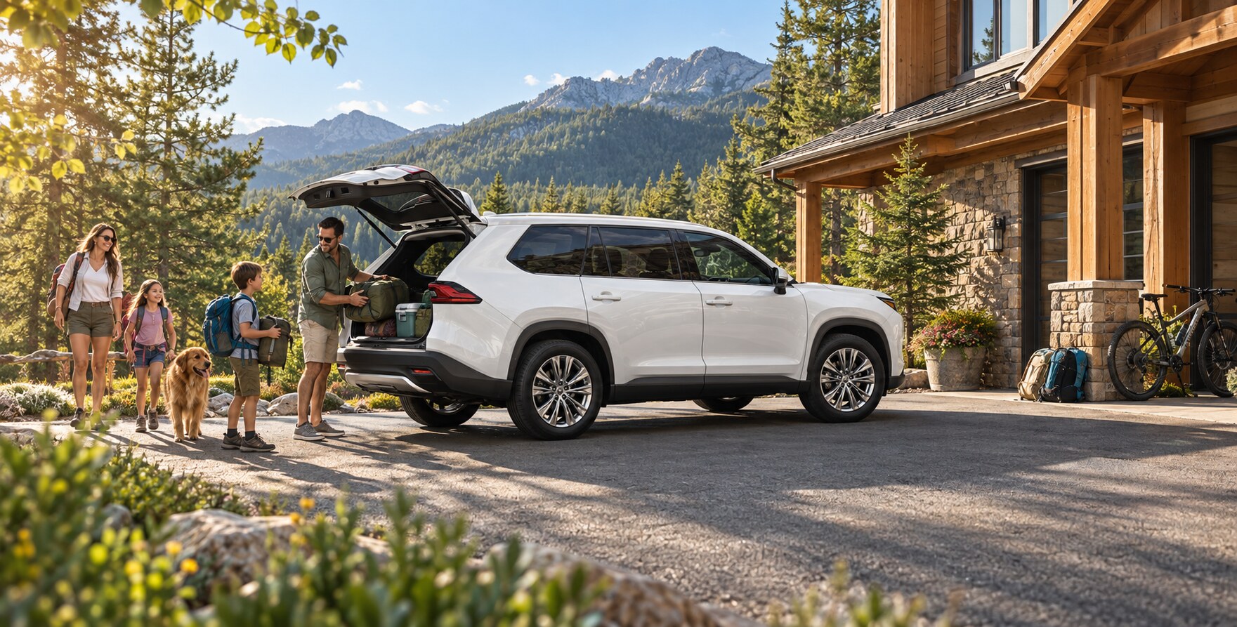 Toyota Grand Highlander near Aspen in summer
